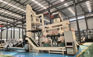 時(shí)產(chǎn)1噸的木屑顆粒機(jī)生產(chǎn)線